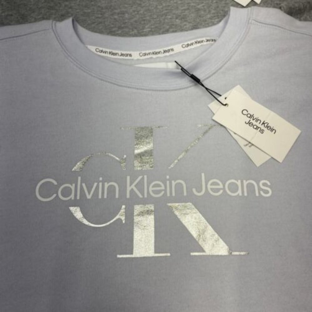 CK Calvin Klein Jeans Sweater Lot of 2 Womens 2X Fleece Pullover Sweatshirt NWT - Picture 3 of 16